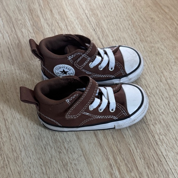 Brown Kids High-Top Sneakers - Picture 2 of 5